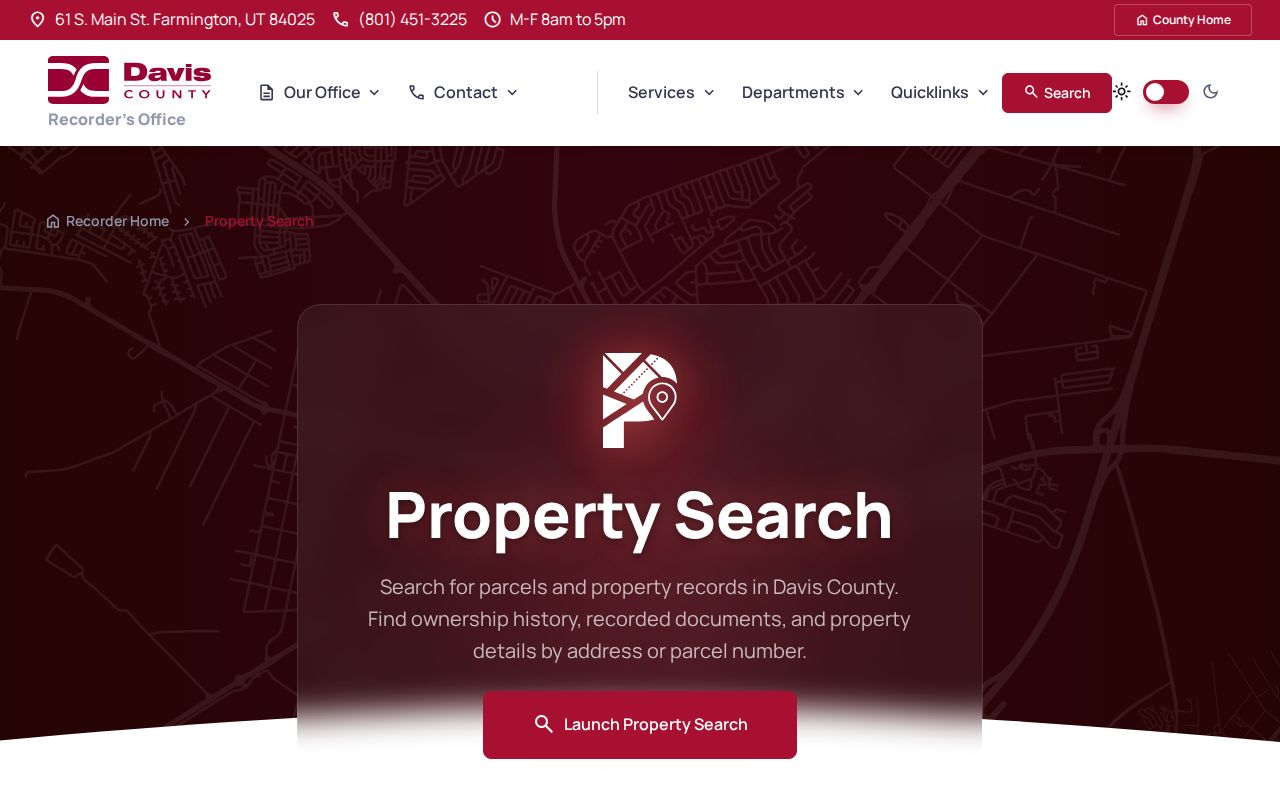 Bountiful people search through Davis County property records