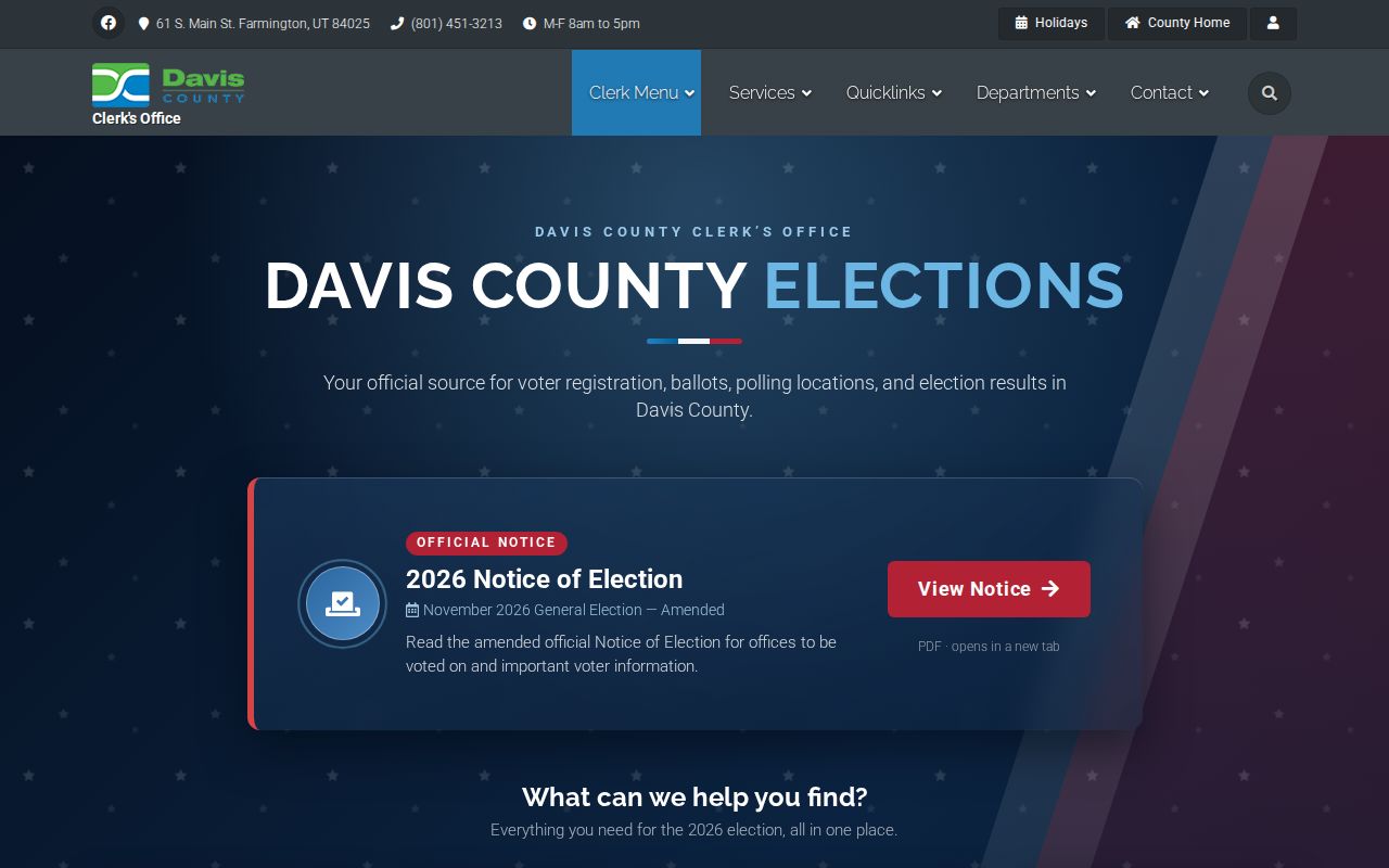 Bountiful voter records route through Davis County elections